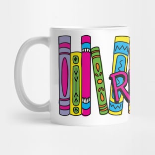 Millennial 90s Kid Read Book Spines Mug